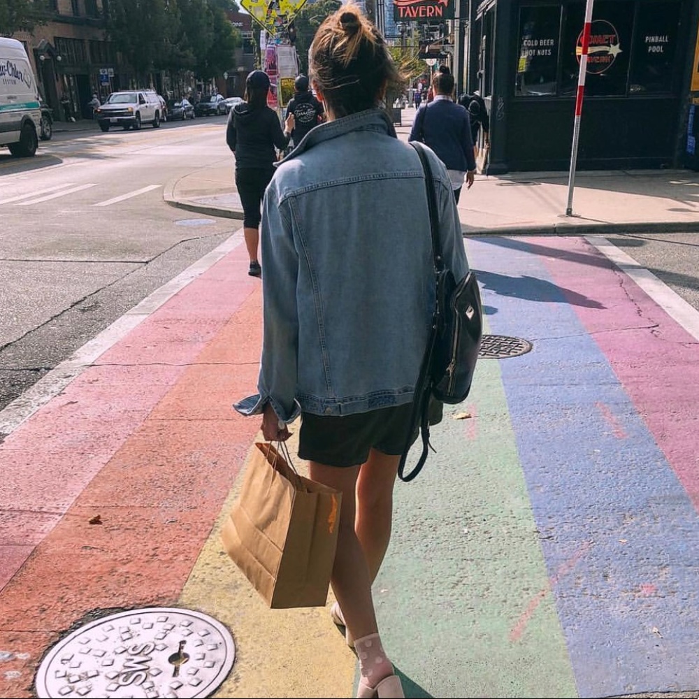 Topshop Moto Oversized Denim Jacket